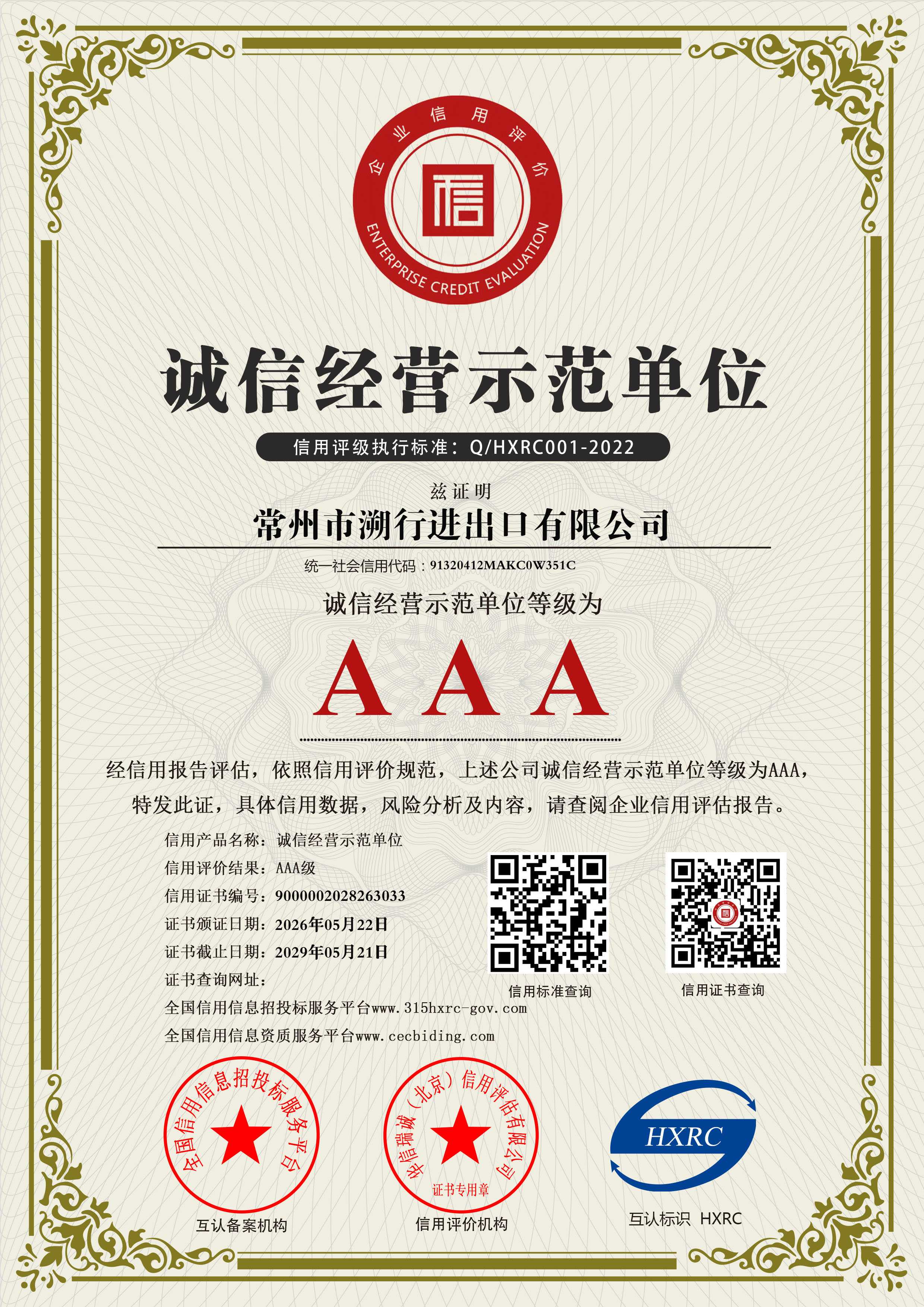 Model Unit of Trustworthy Business Operations
